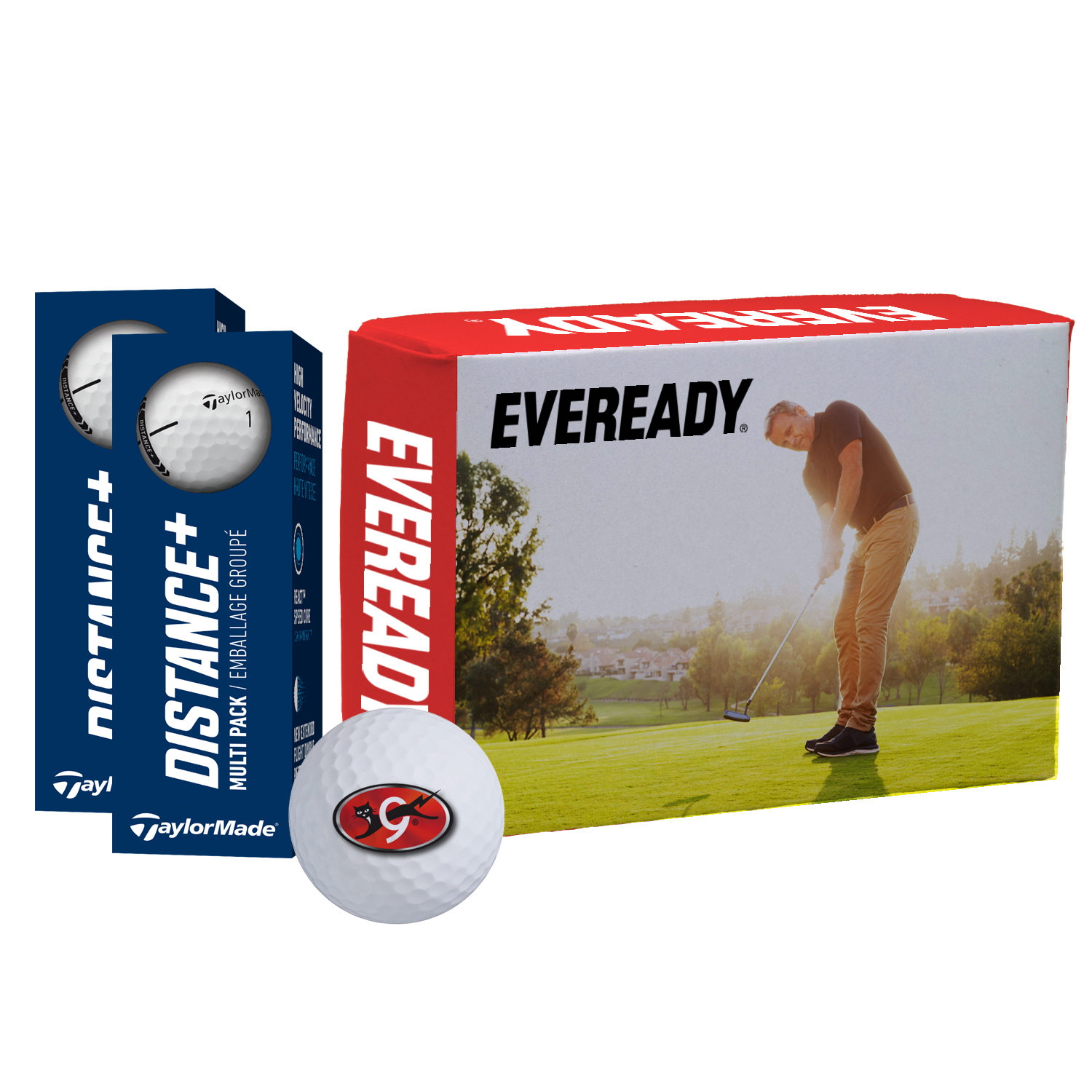 TaylorMade Distance + Golf Balls in Custom Half Dozen Box