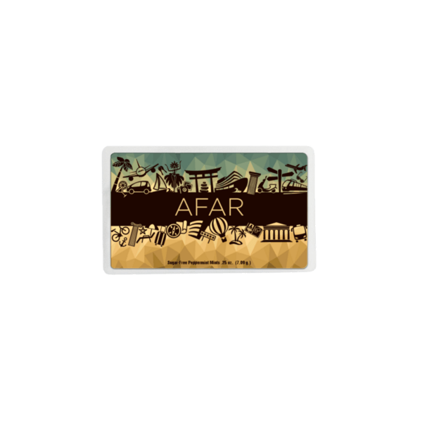 Peppermint Flavored Mints in 3" Business Card Style Dispenser 13