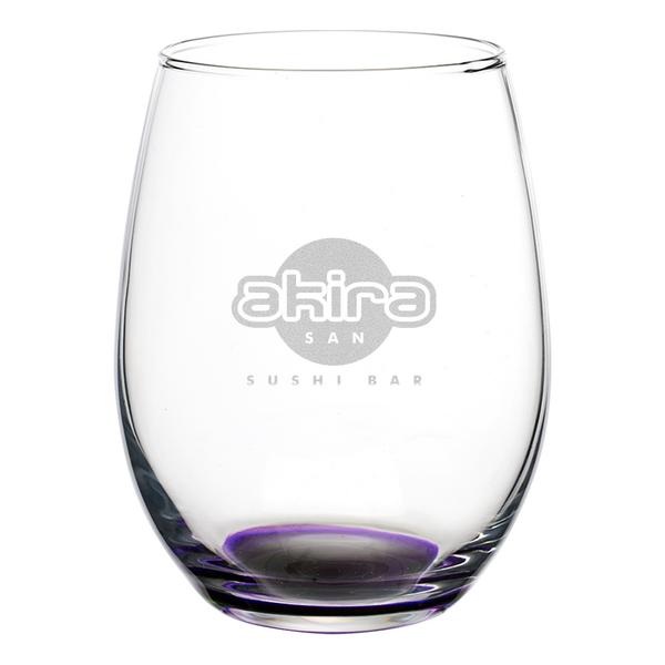 Liquid Lunch 15 oz Stemless Wine Glasses 9
