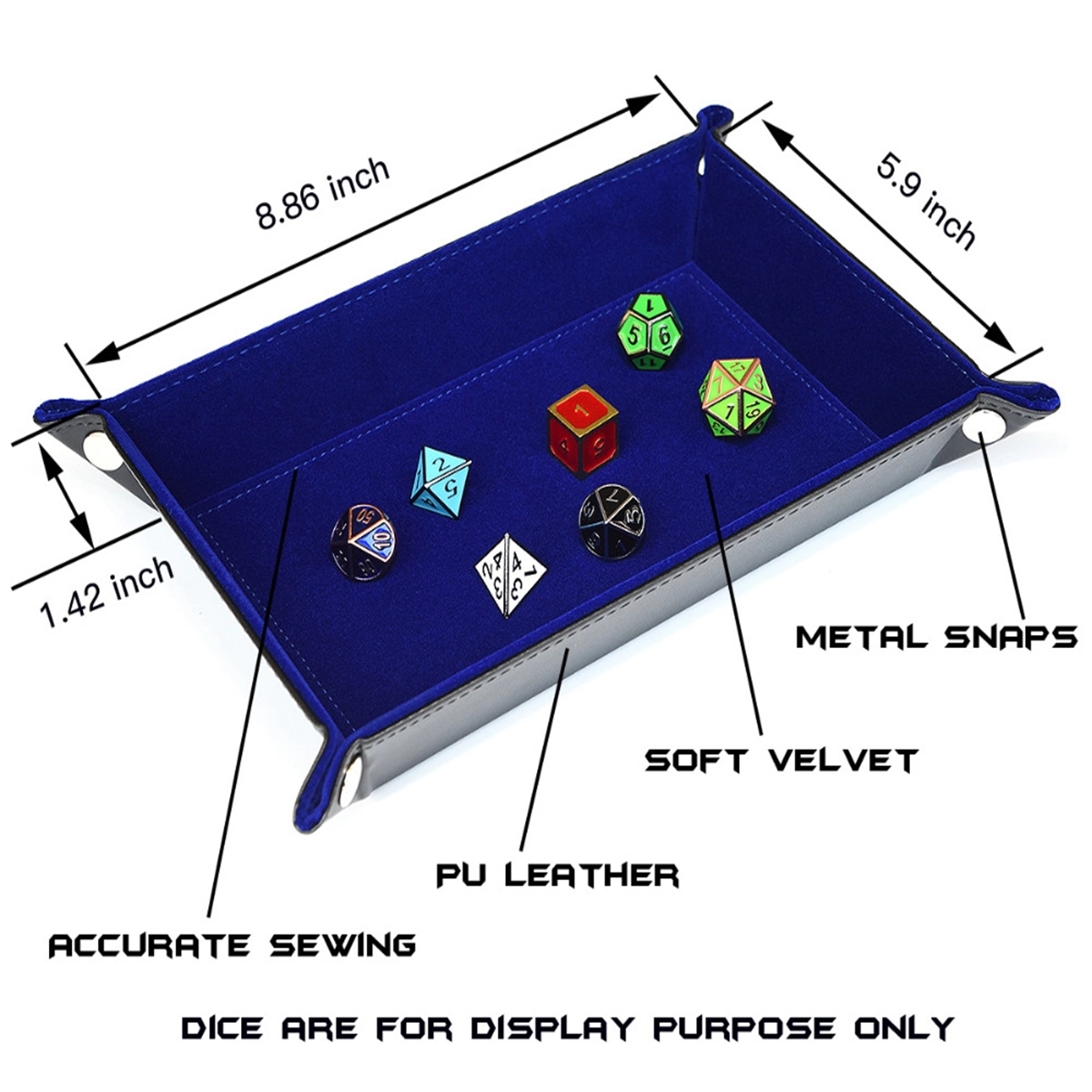 Dice Foldable Rectangle Tray 4