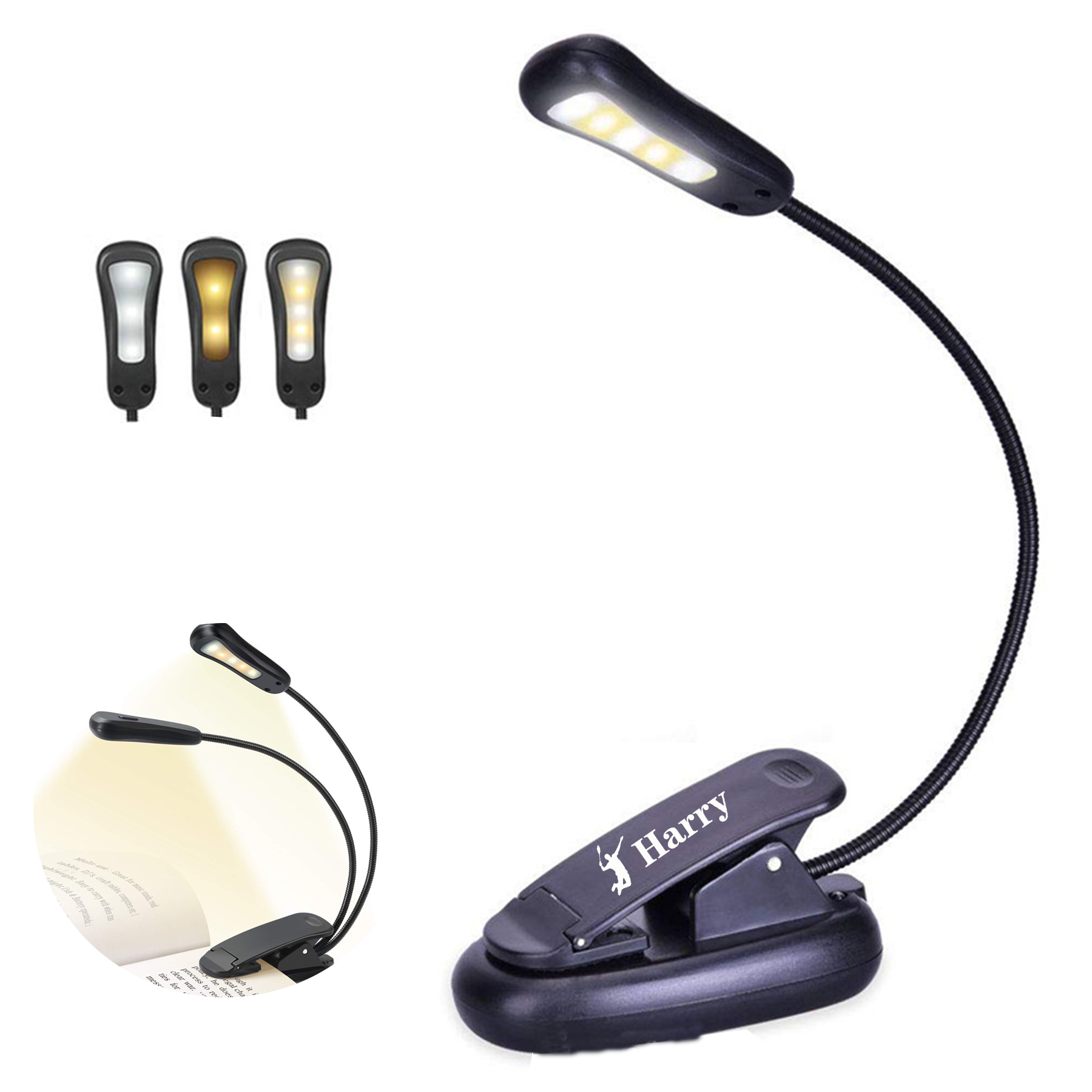 5 Led Rechargeable Book Light 2