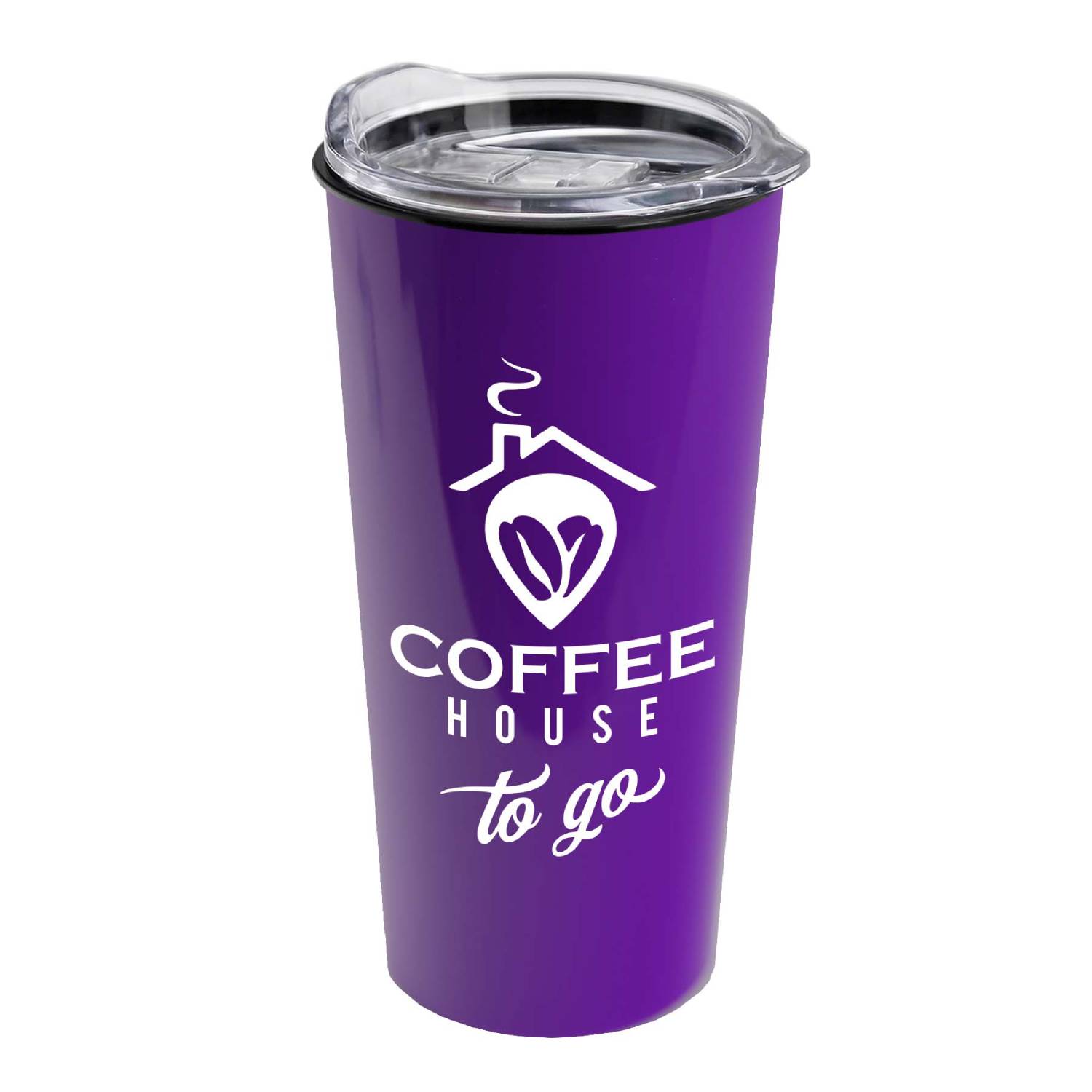 Double Wall Tumbler with Clear Lid, 18 oz. 5