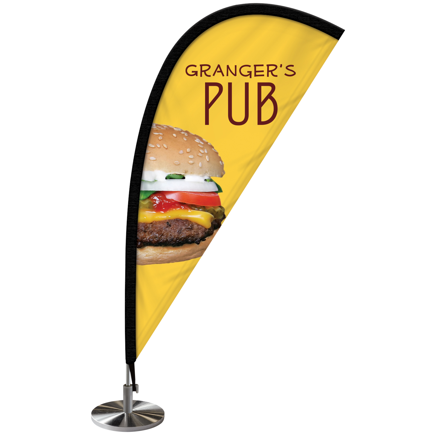 Double Sided Mini Desktop Teardrop Banner 6