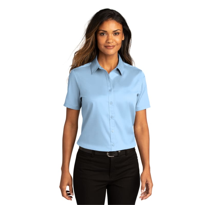 Port Authority Ladies Short Sleeve SuperPro React Twill Shirt. 20