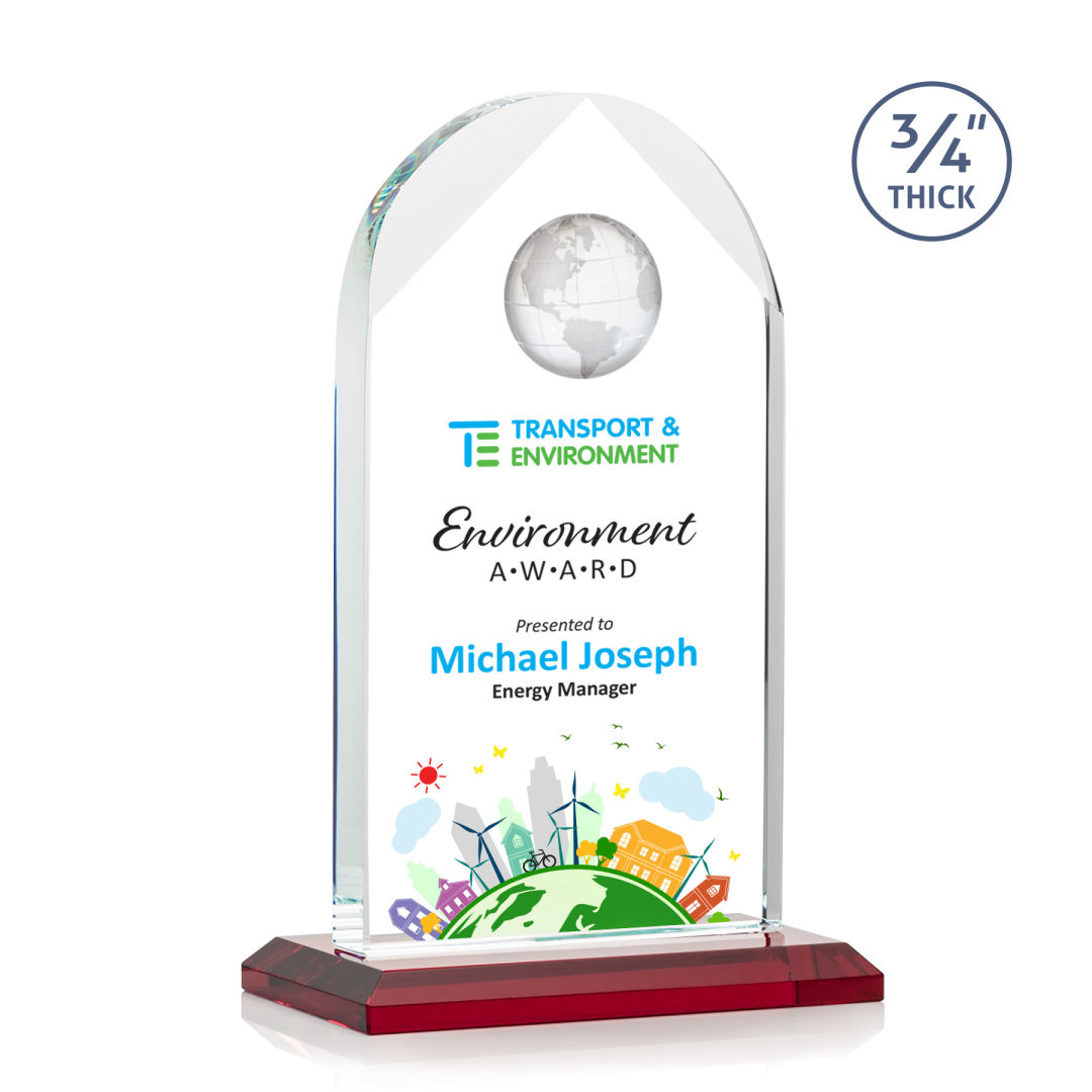 Blake Globe VividPrint™ Award - Red 3