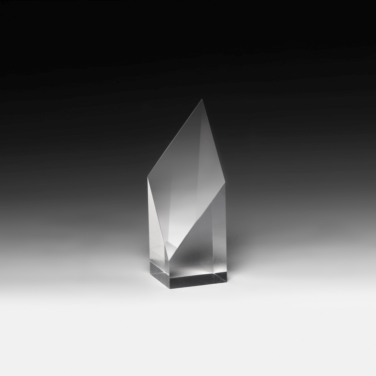 Diamond Obelisk Award (5 3/4" H x 2" L x 2" D) -Laser Engraved 3