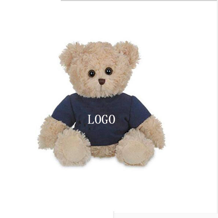 6" Plush Teddy Bear w/ Choice of T-Shirt Color