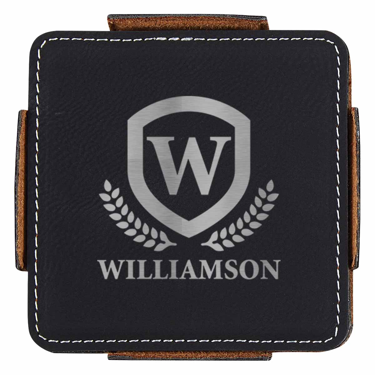 4-Piece Coaster Set With Holder 11