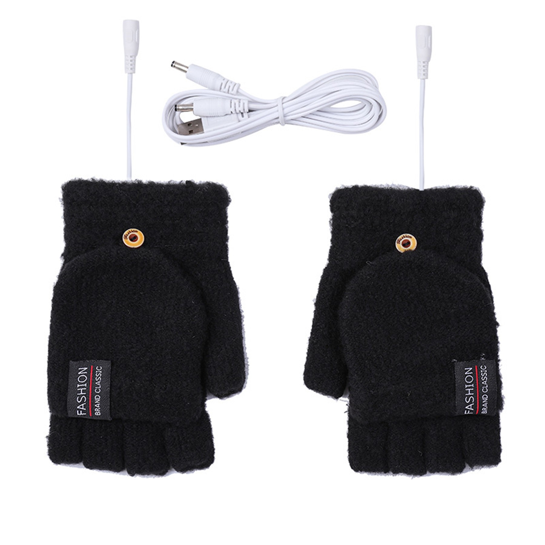 Electric Half Fingerless Heated Gloves 3
