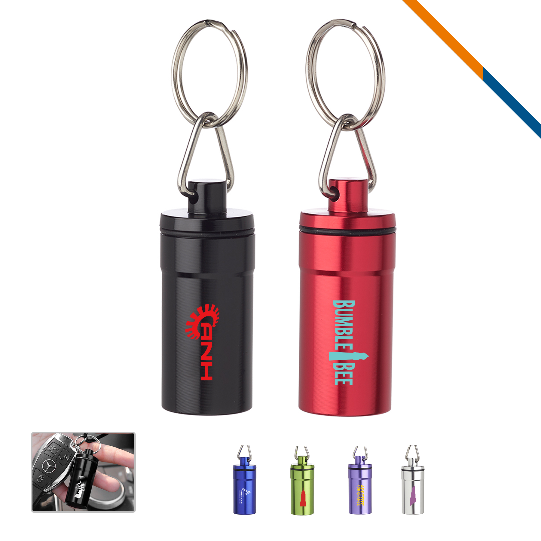 Alef Pill Bottle Keychain 8