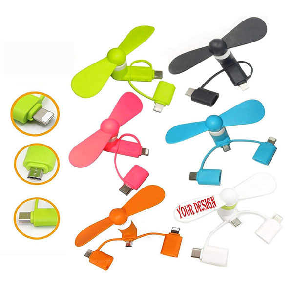 Ready To Ship Stocked 3-in-1 Mini Smart Phone Fan/Overcool 3