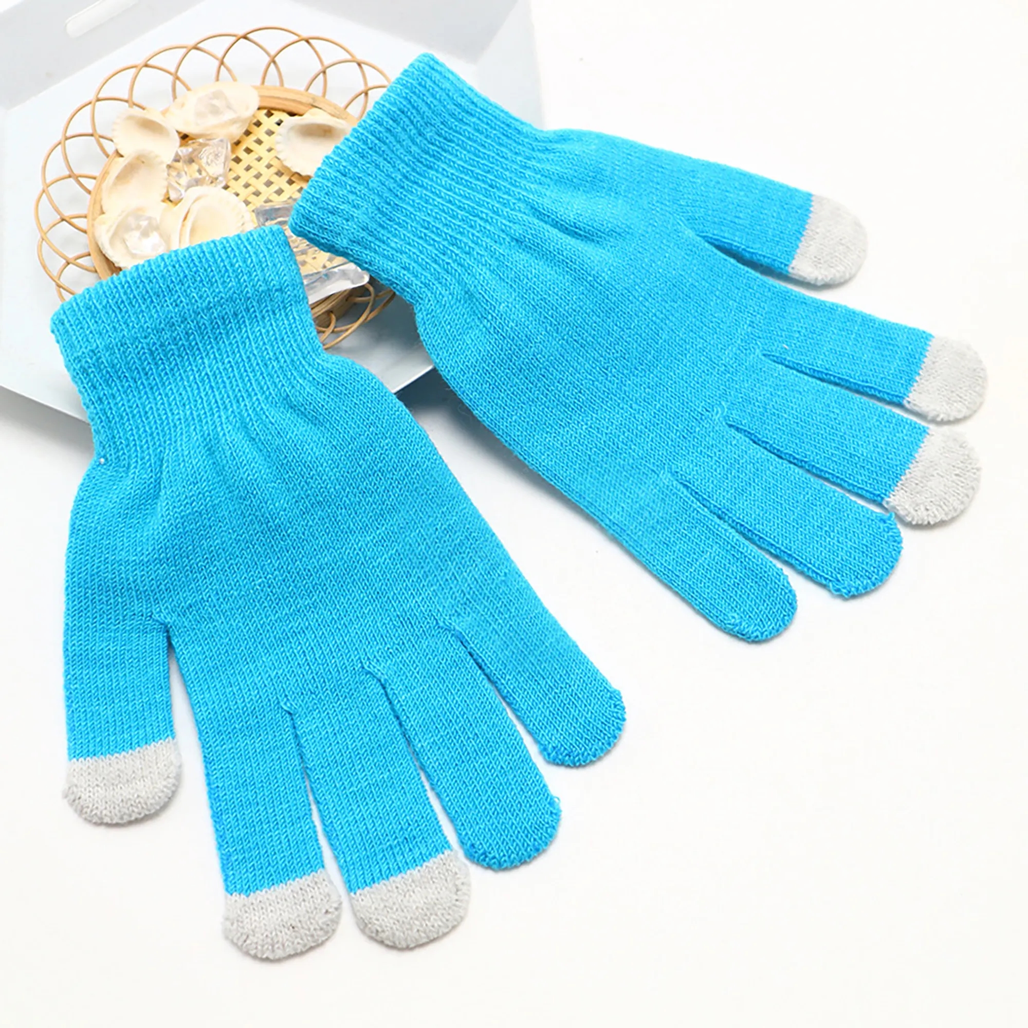 Unisex Touchscreen Winter Knit Gloves MOQ 50 Pairs 10