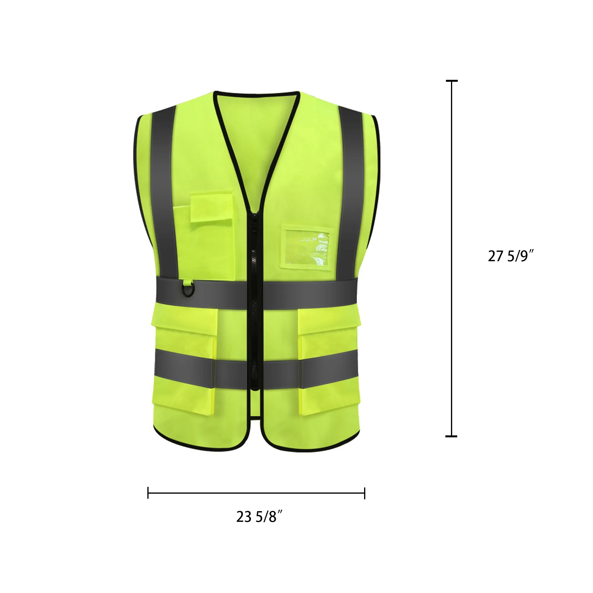 5 Pockets High Visibility Reflective Safety Vest 2