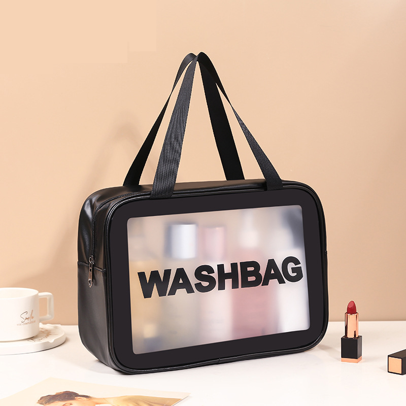 Frosted PVC Zippered Travel Pouches(L) 2