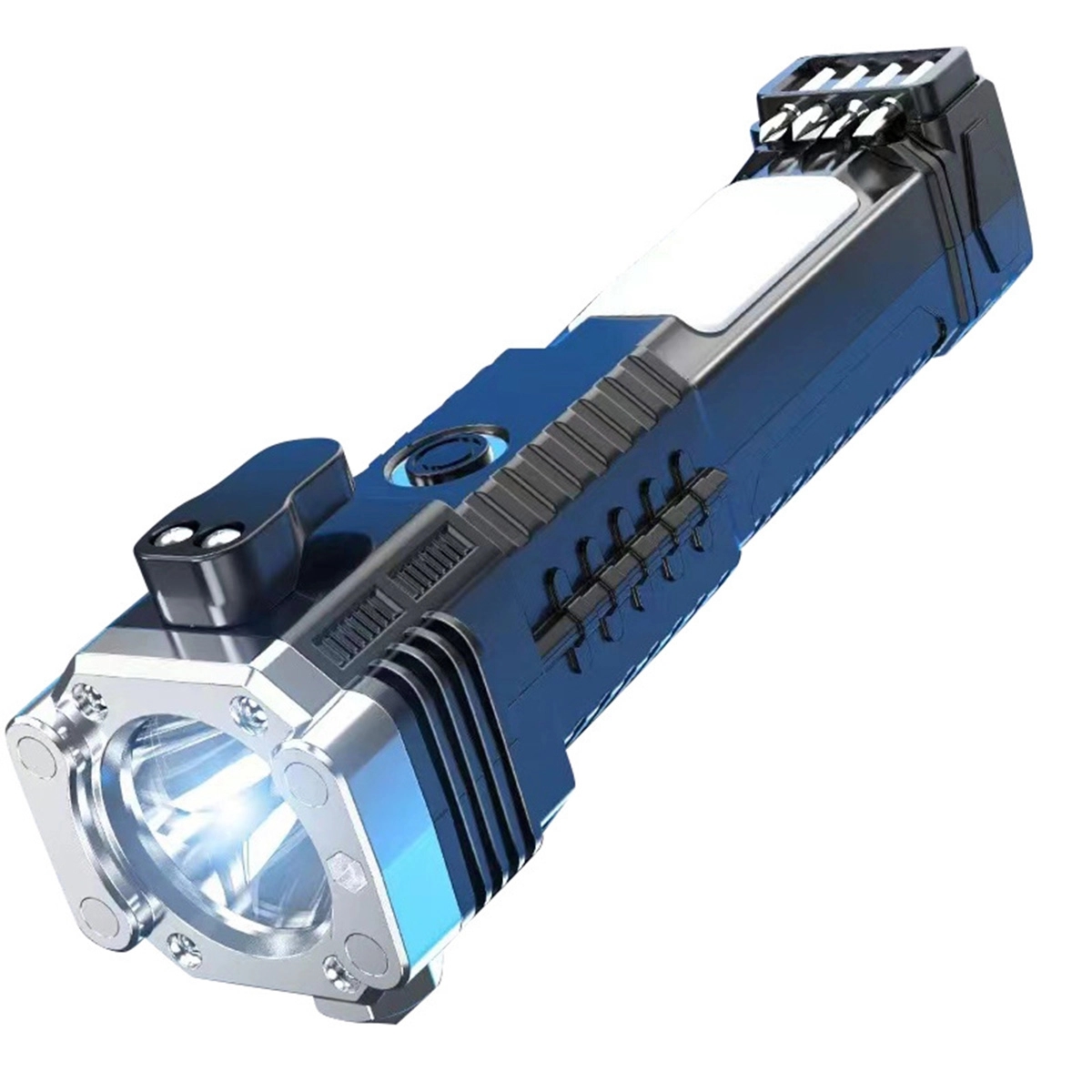 Custom Durable Usb Rechargeable Safety Hammer Flashlight 5