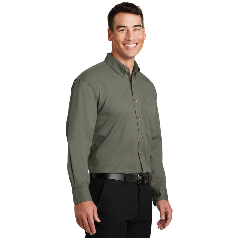 Port Authority Long Sleeve Twill Shirt. 22