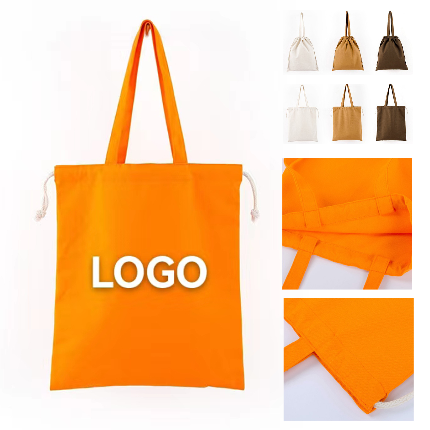 Portable Cotton Drawstring Bag 2