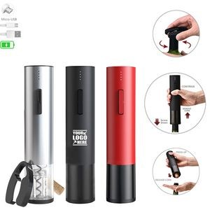 Rechargeable Metal Automatic Electric Wine Opener With LED Indicator 21