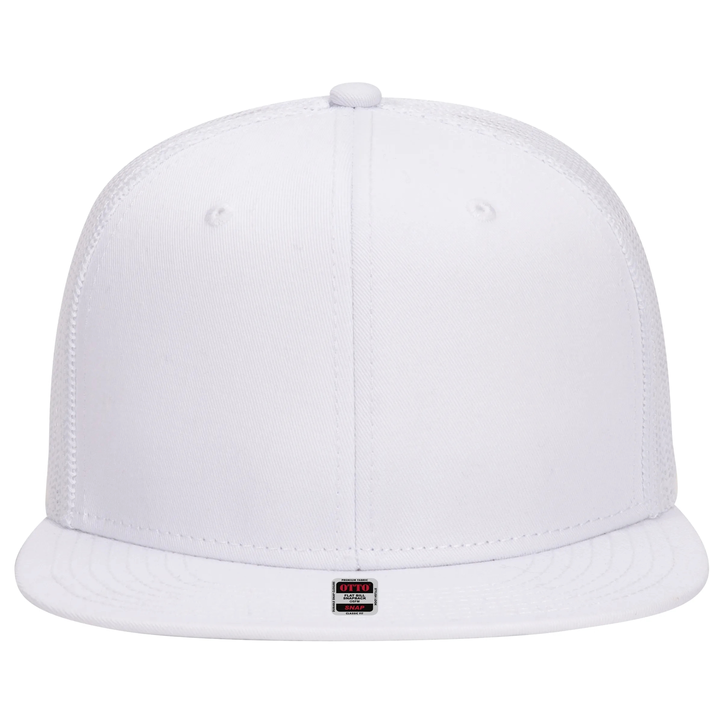 OTTO SNAP 6 PANEL MID PROFILE MESH BACK TRUCKER SNAPBACK HAT 28