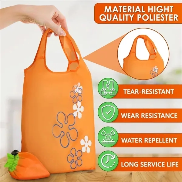 Reusable Foldable Strawberry Grocery Bags with Handle 4