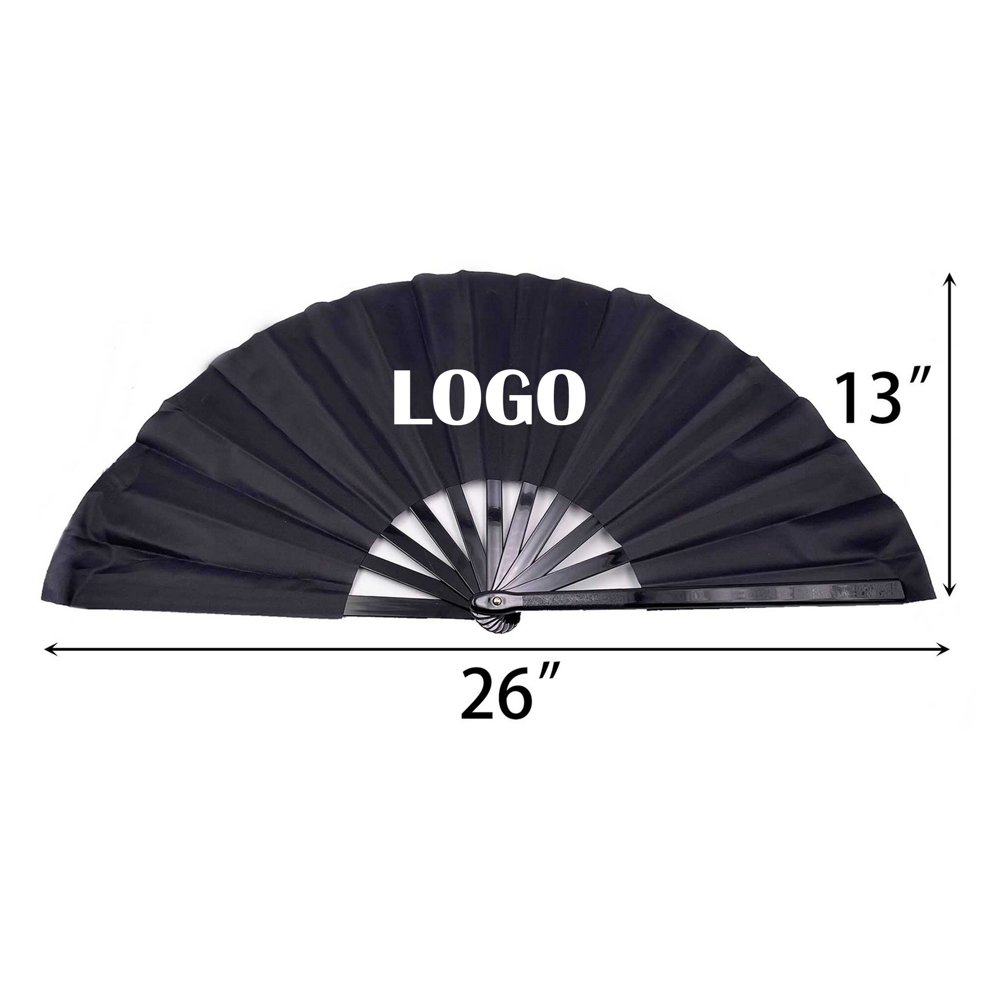 13" Large Folding Hand Fan 2