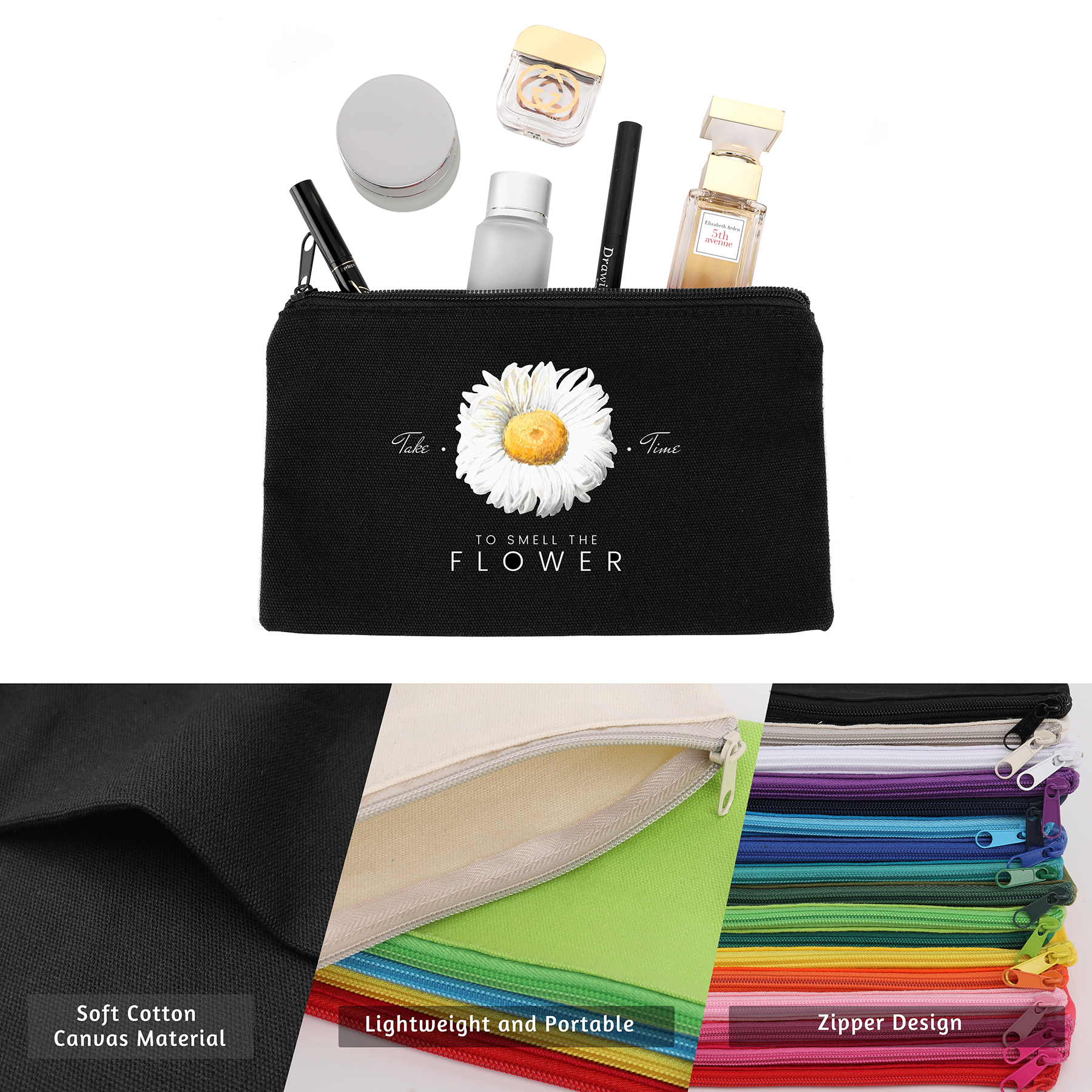 Multipurpose Canvas Cosmetic Bag 3