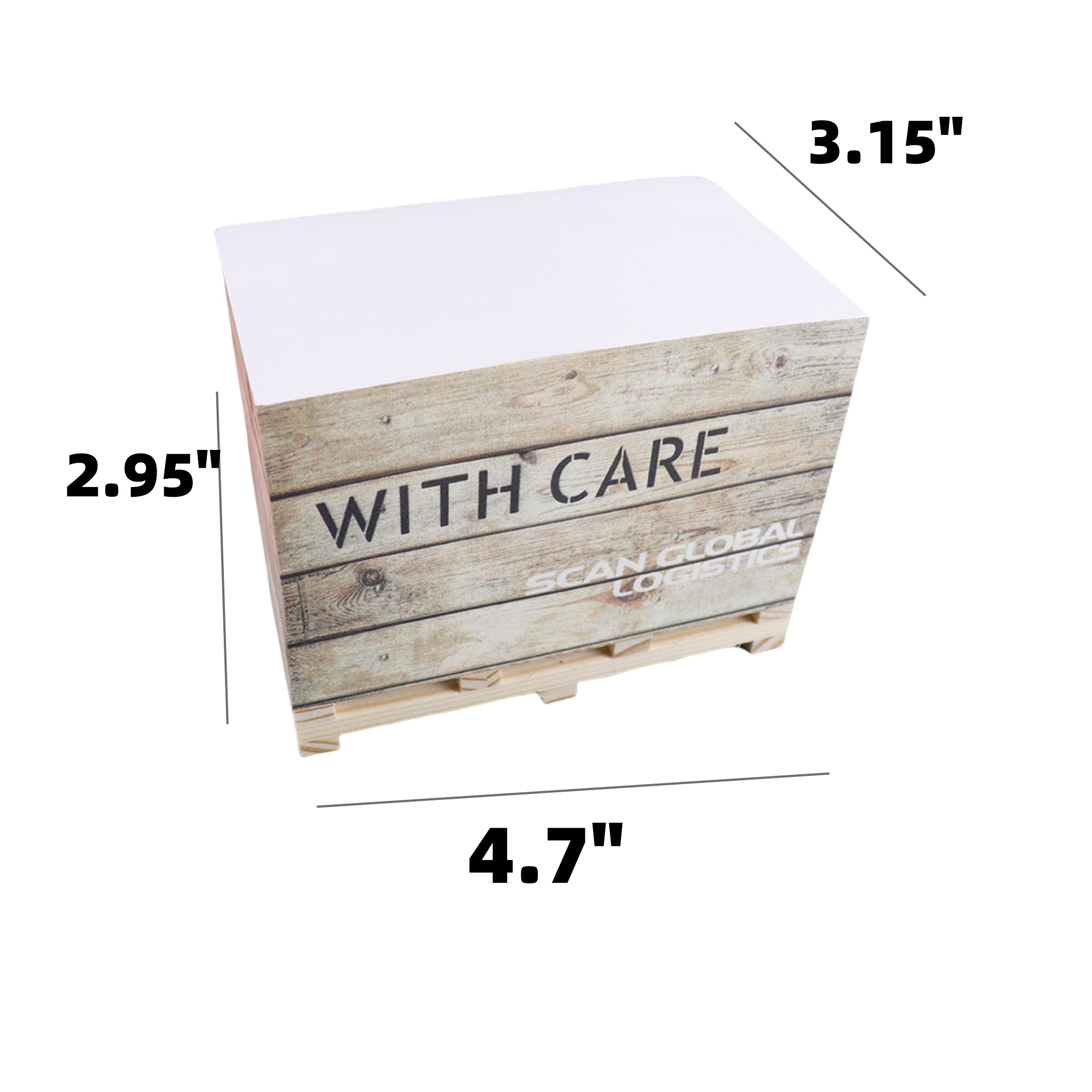 Customized Sticky Notes w/Wooden Brackets 1