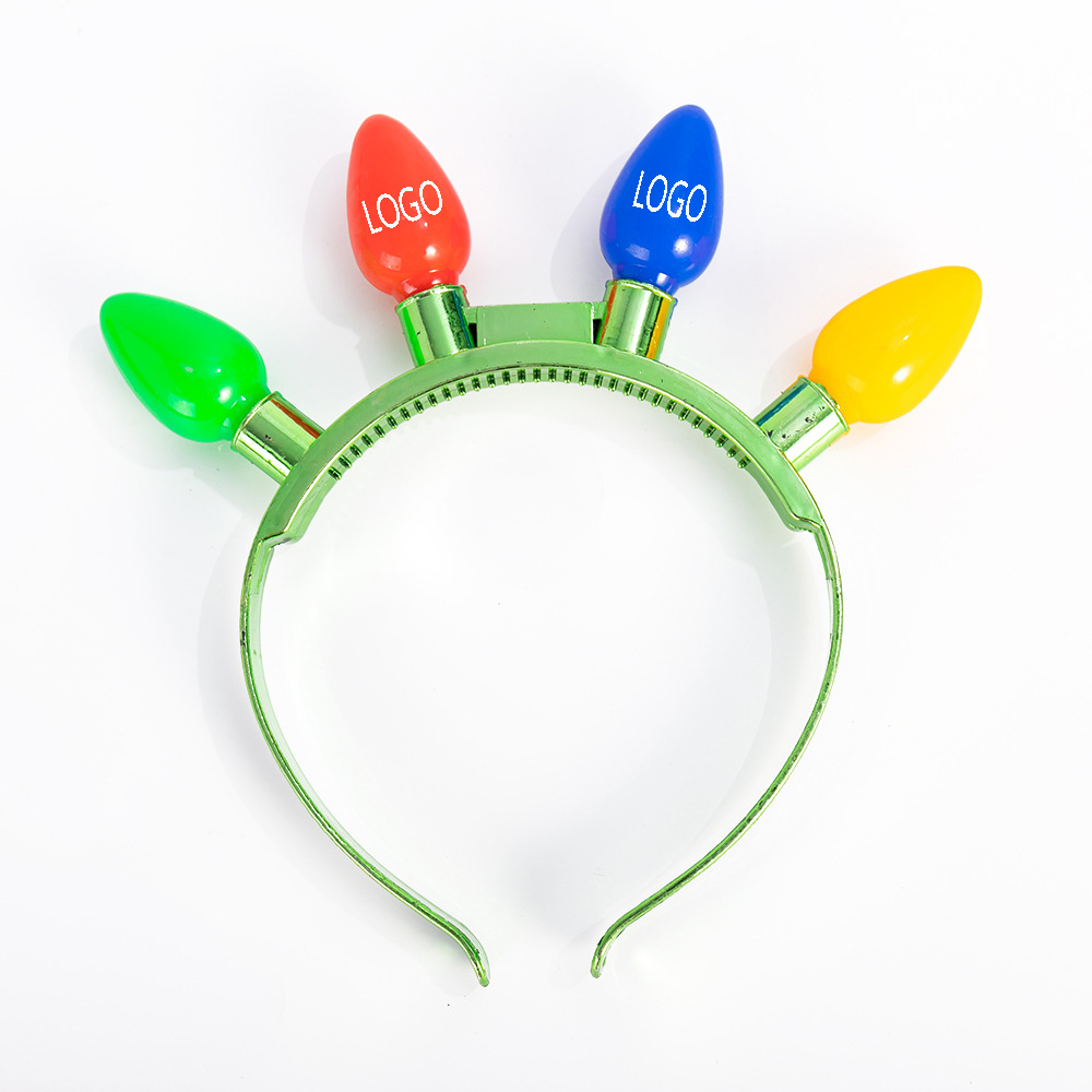 Xmas Led 4 Color Bulb Headband 2