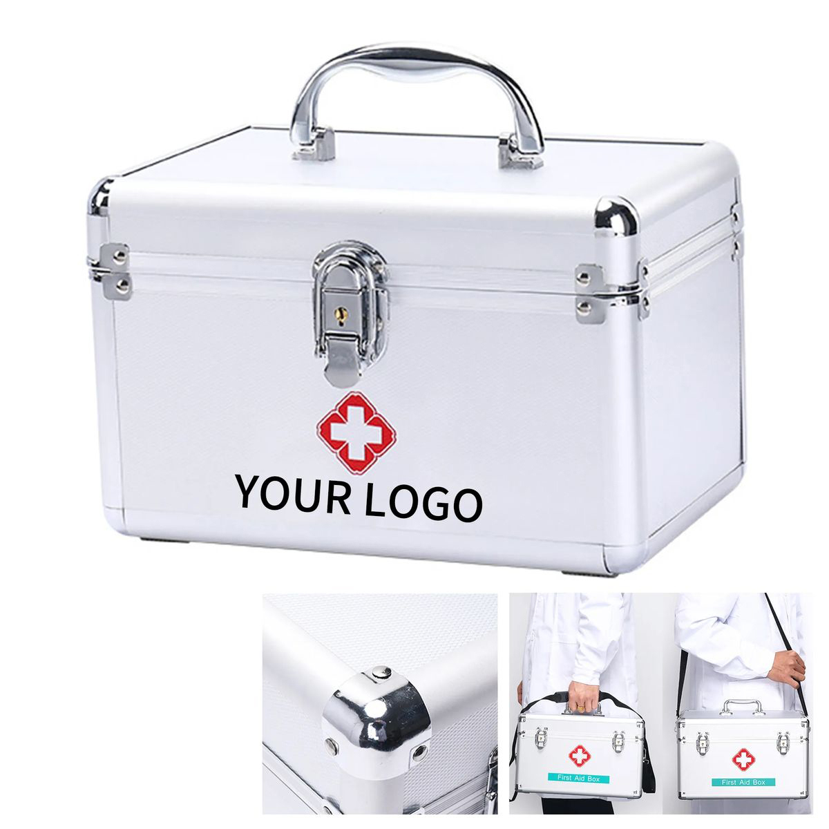 Aluminum Emergency Medicine Kit With Lock 2