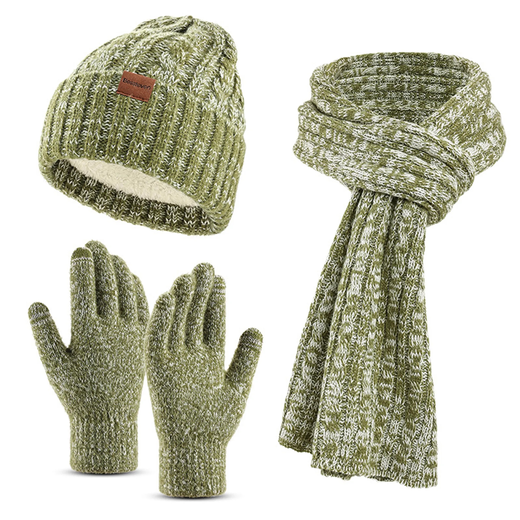 3-in-1 Heathered Knit Winter Set 3