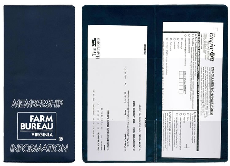Policy and Document Holders w/4 clear pockets 6