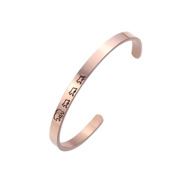 Steel Open Bracelet- Black, Gold, RoseGold 4
