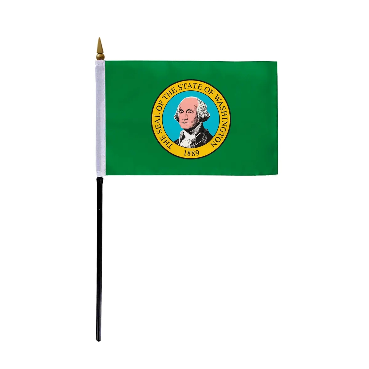 4"x6" & 12"x18'' Washington ePoly Printed Stick Flags 3