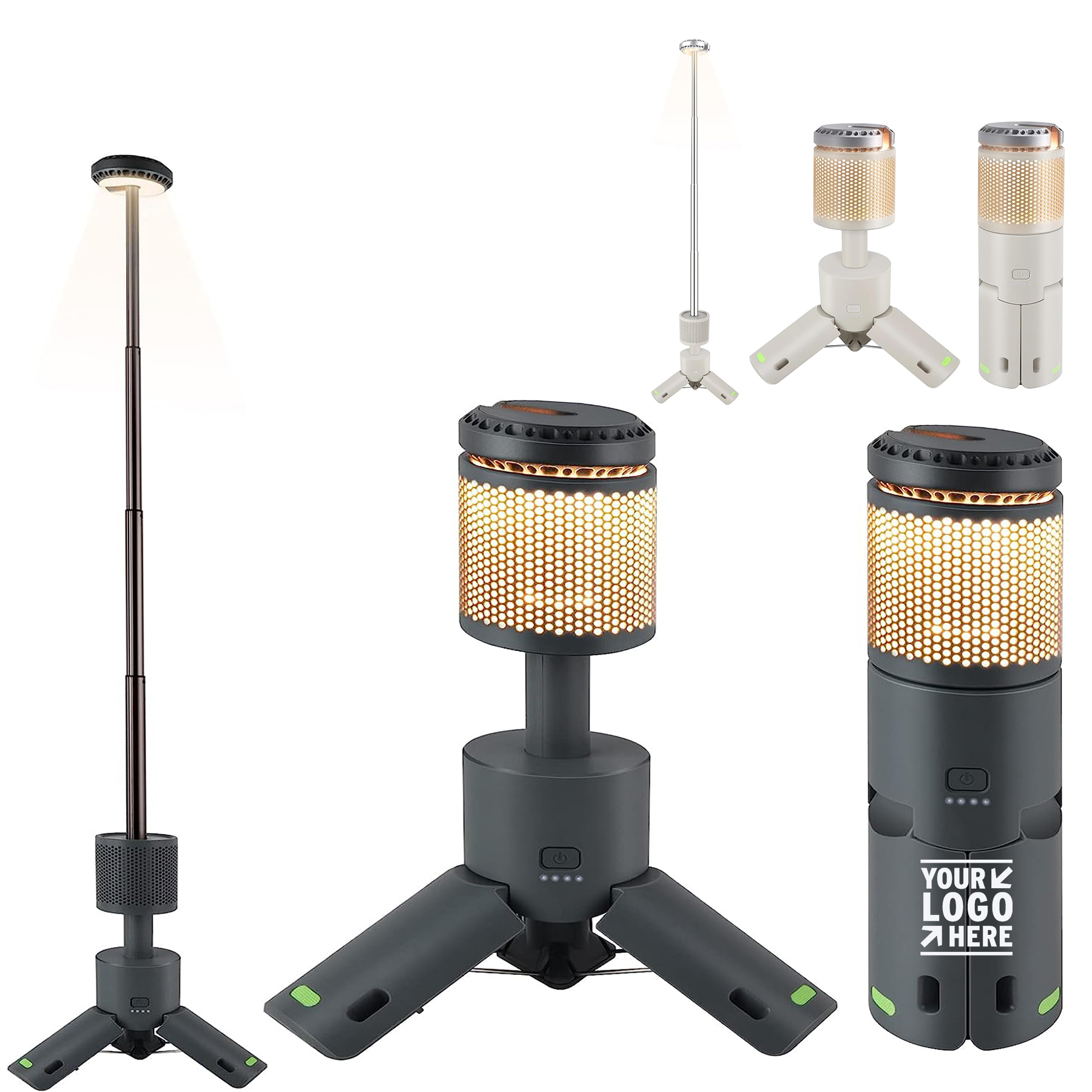 Camping Hiking Telescopic Collapsible Night Flash Light Mobile Lighting 10000mAh Battery 2