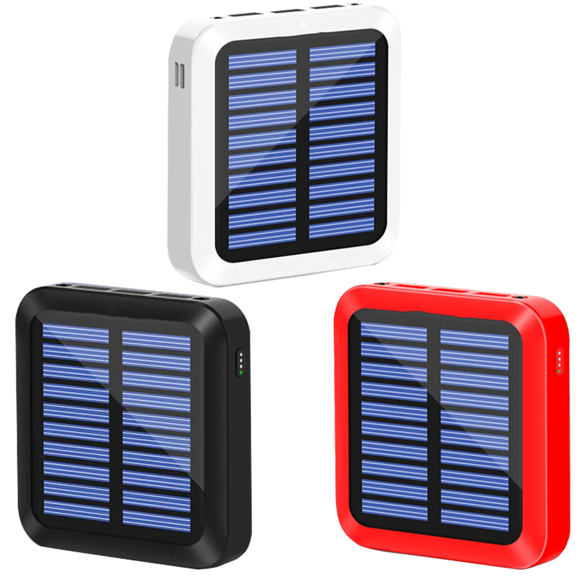10,000 mAh Solar Power Bank w/LED 2