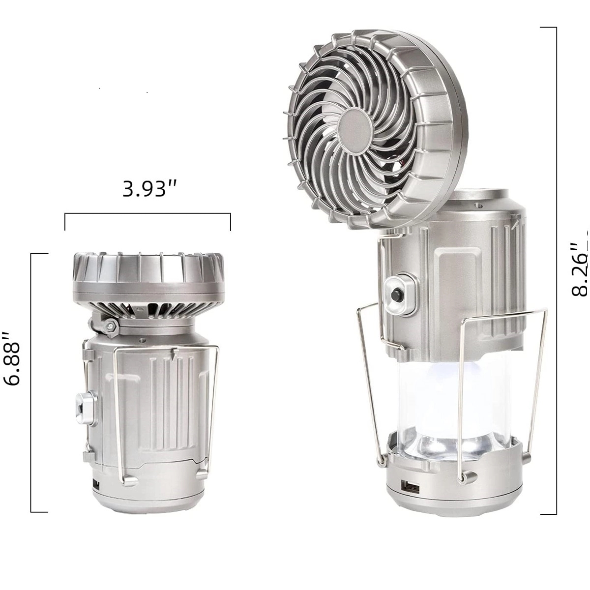 Multi-Function Solar Camping Lantern With Fan 4