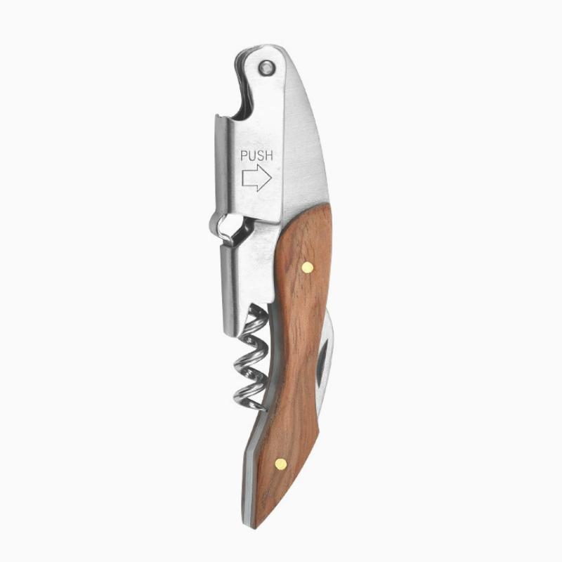 3 In 1 Multifunctional Wine Opener W/ Wood Handle 2