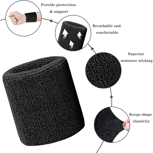 Tennis Wrist Sweatbands for Athletes 5