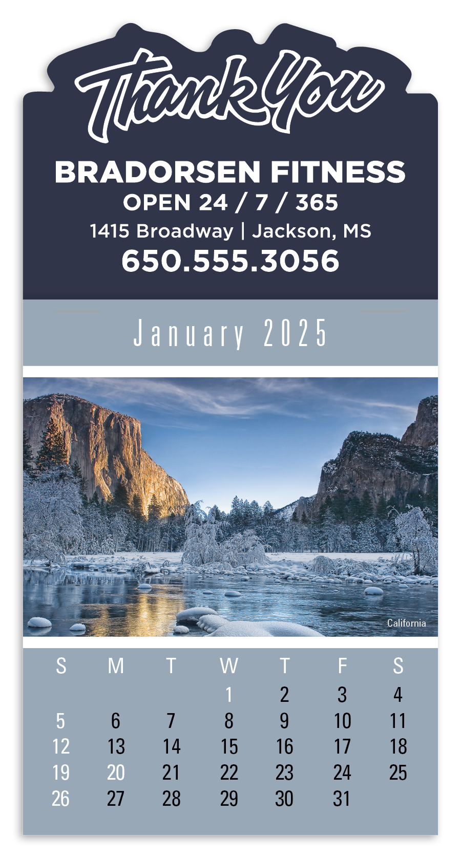 Press-N-Stick Scenic Calendar