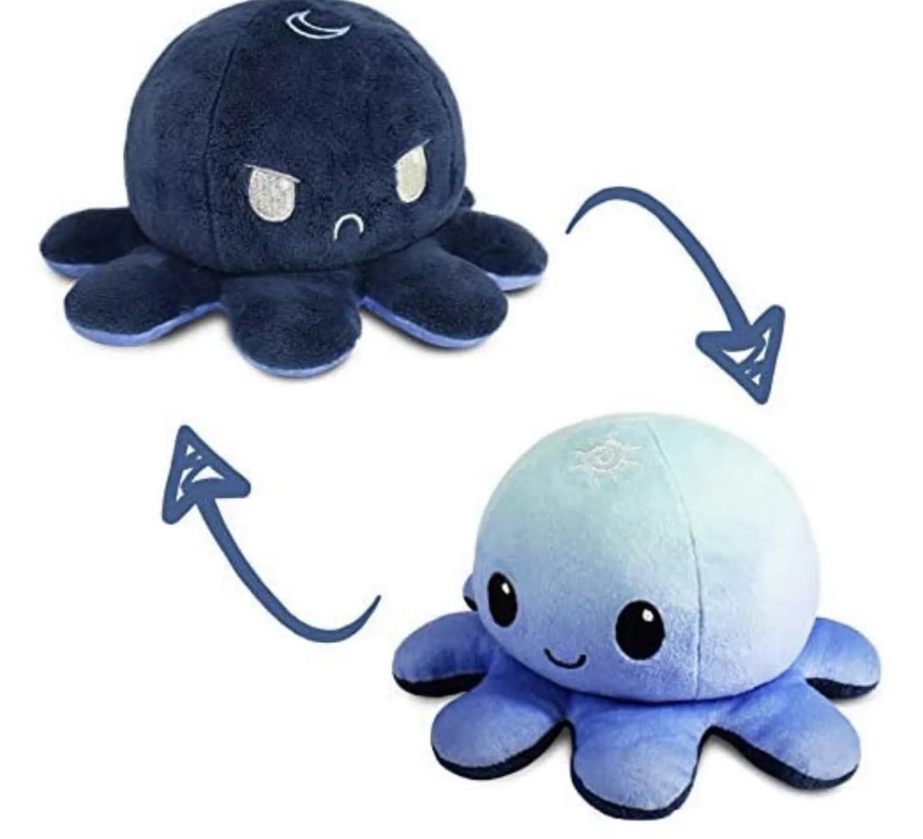 Cute Double-Sided Flipped Octopus Plush Toy 3