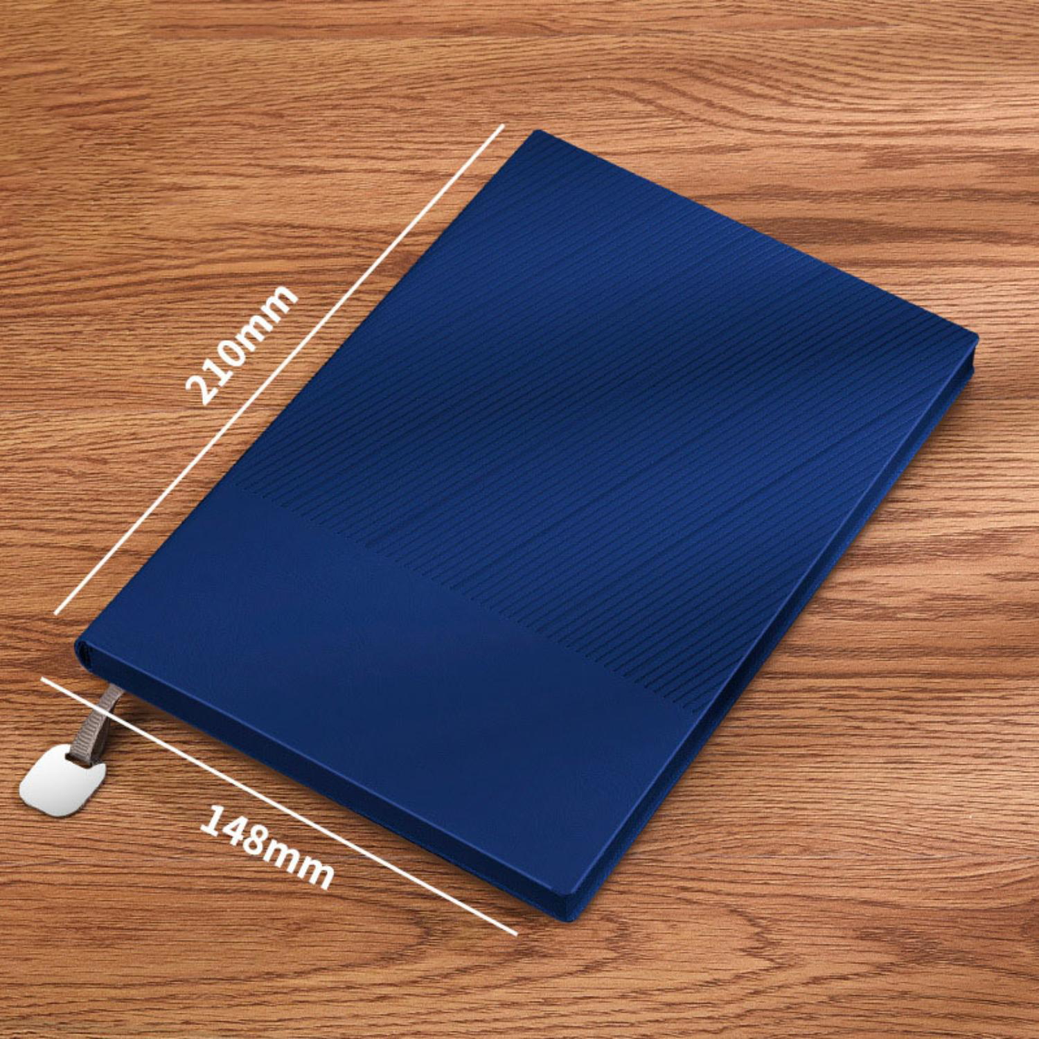 TiTUS® Executive Corduroy PU Lather A5 Notebook with Metal Bookmark 2