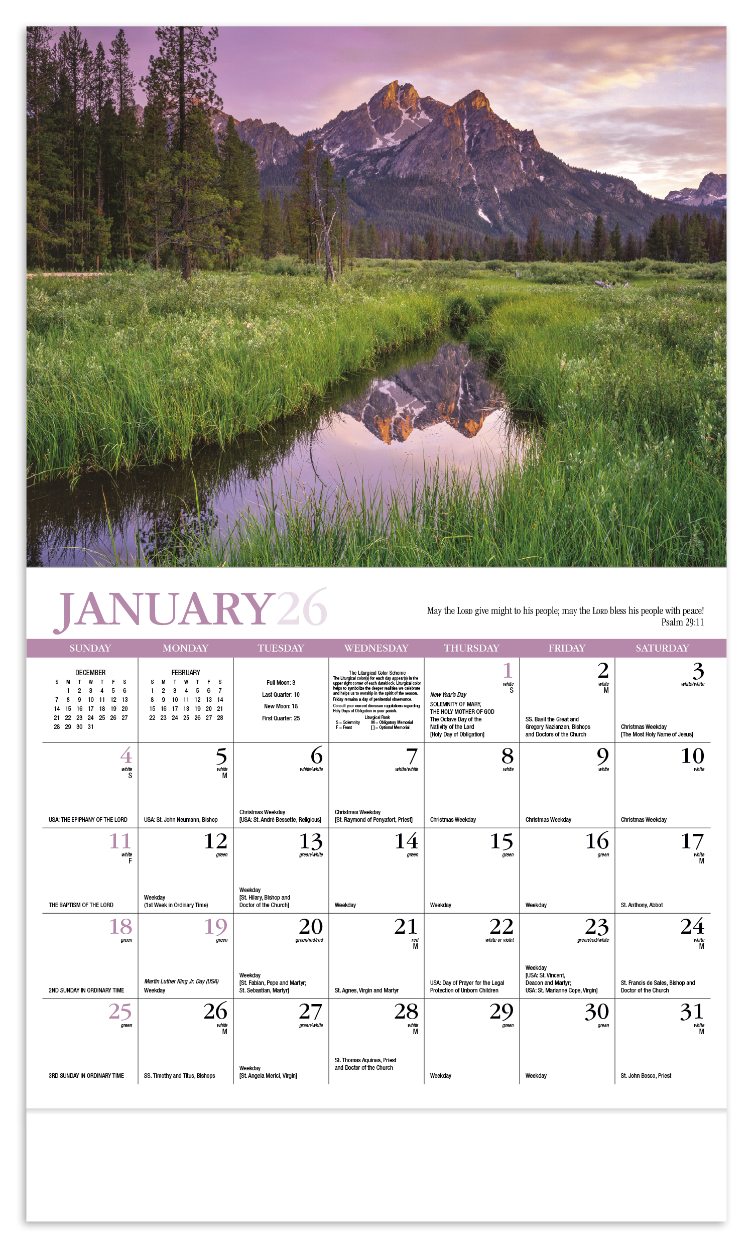 HotLine® Products Catholic Reflections Appointment Calendar - Stapled 48