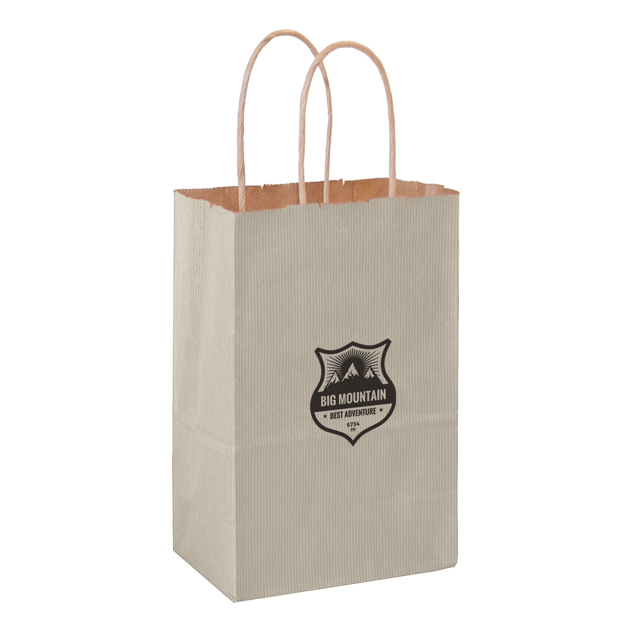 Matte Color Paper Shopper with Twisted Paper Handles 7