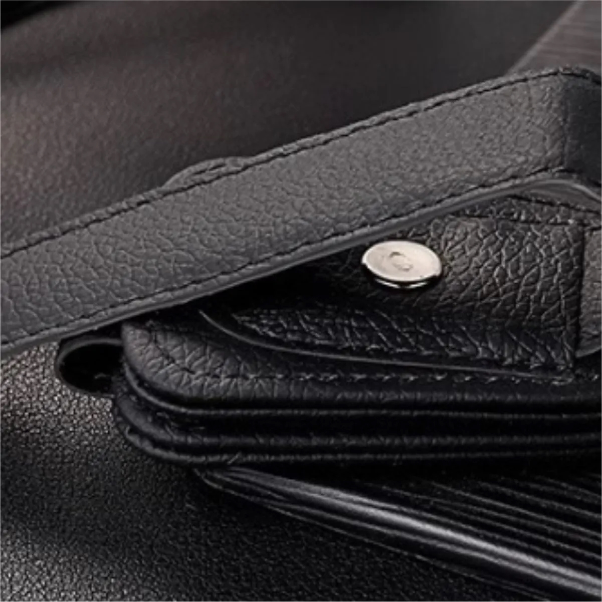 PU Leather Car Visor Eyeglass Clip Holder 5