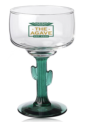 12 oz. Libbey Cactus Etched Margarita Glasses