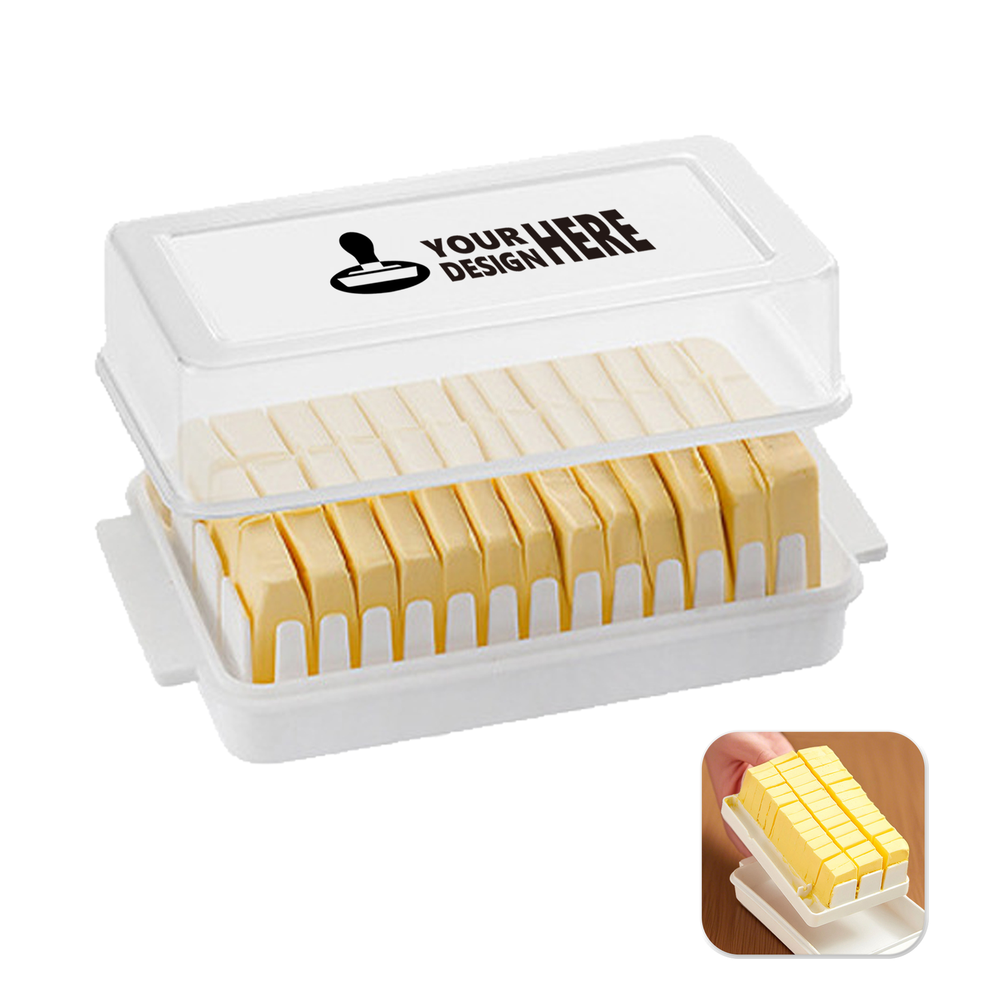 Butter Slicer Storage Container With Lid 2