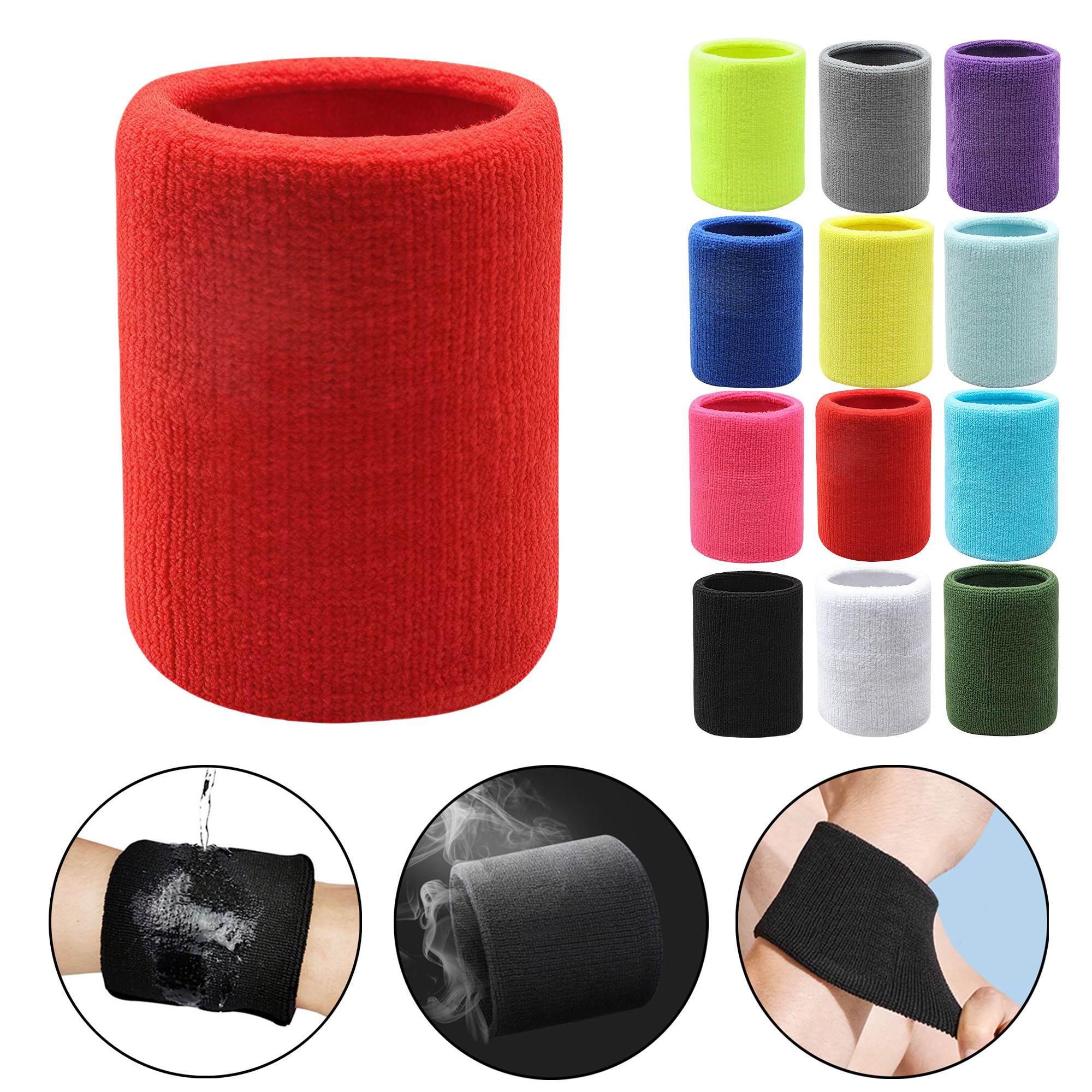 Moisture-Wicking Sports Wristband 3