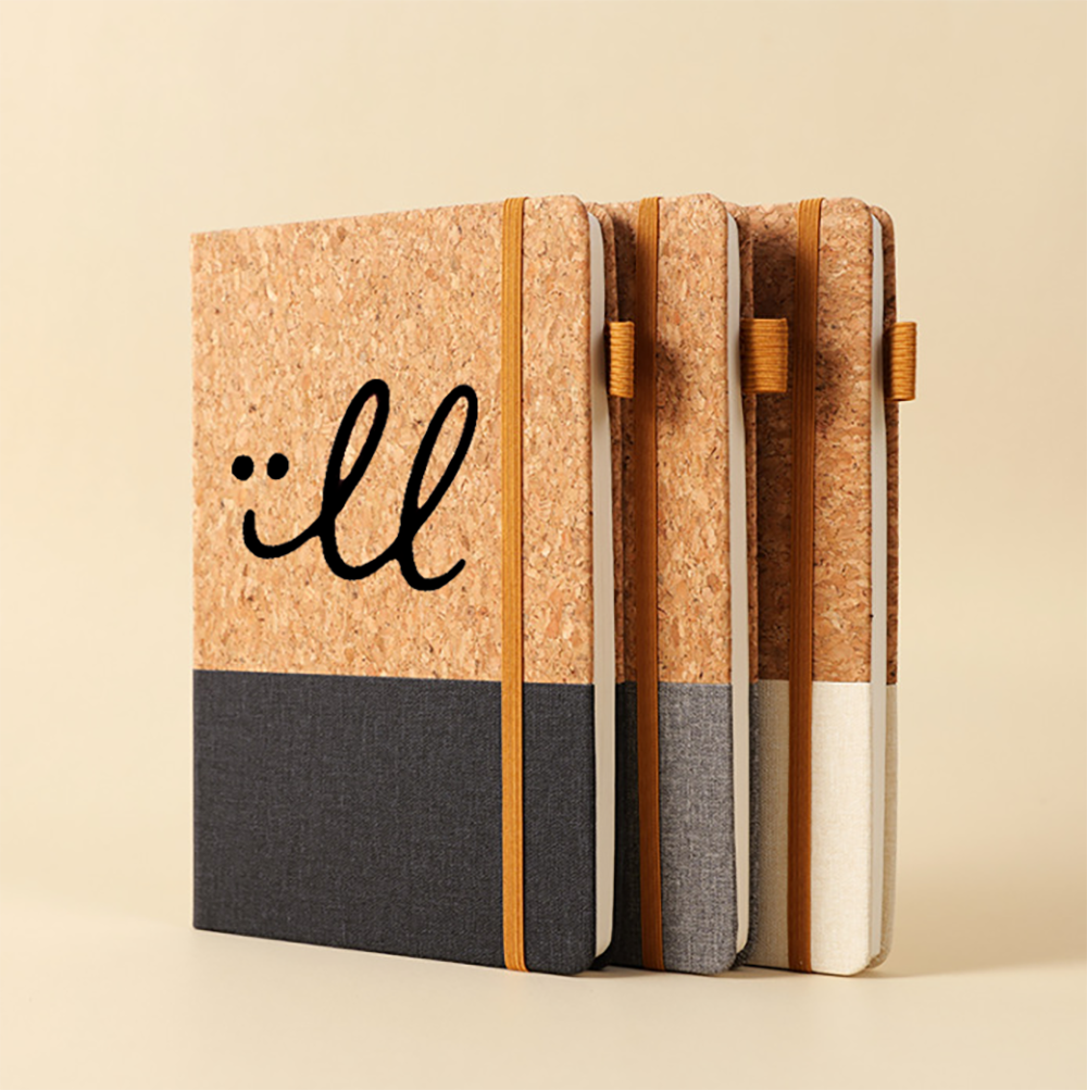Cork Hardcover Bound Notebooks 1
