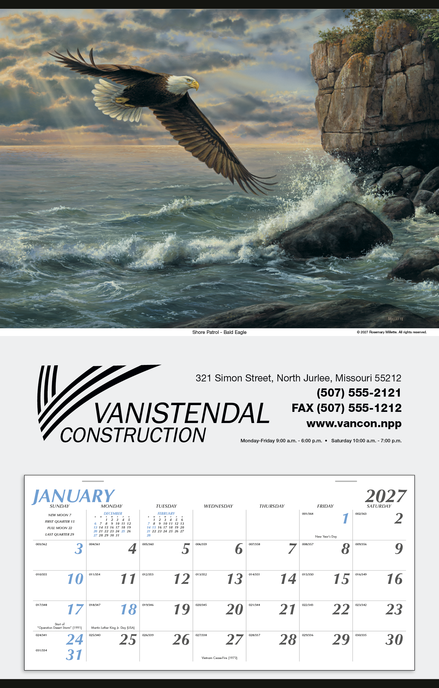 Triumph® Calendars Large Hanger Calendar 42
