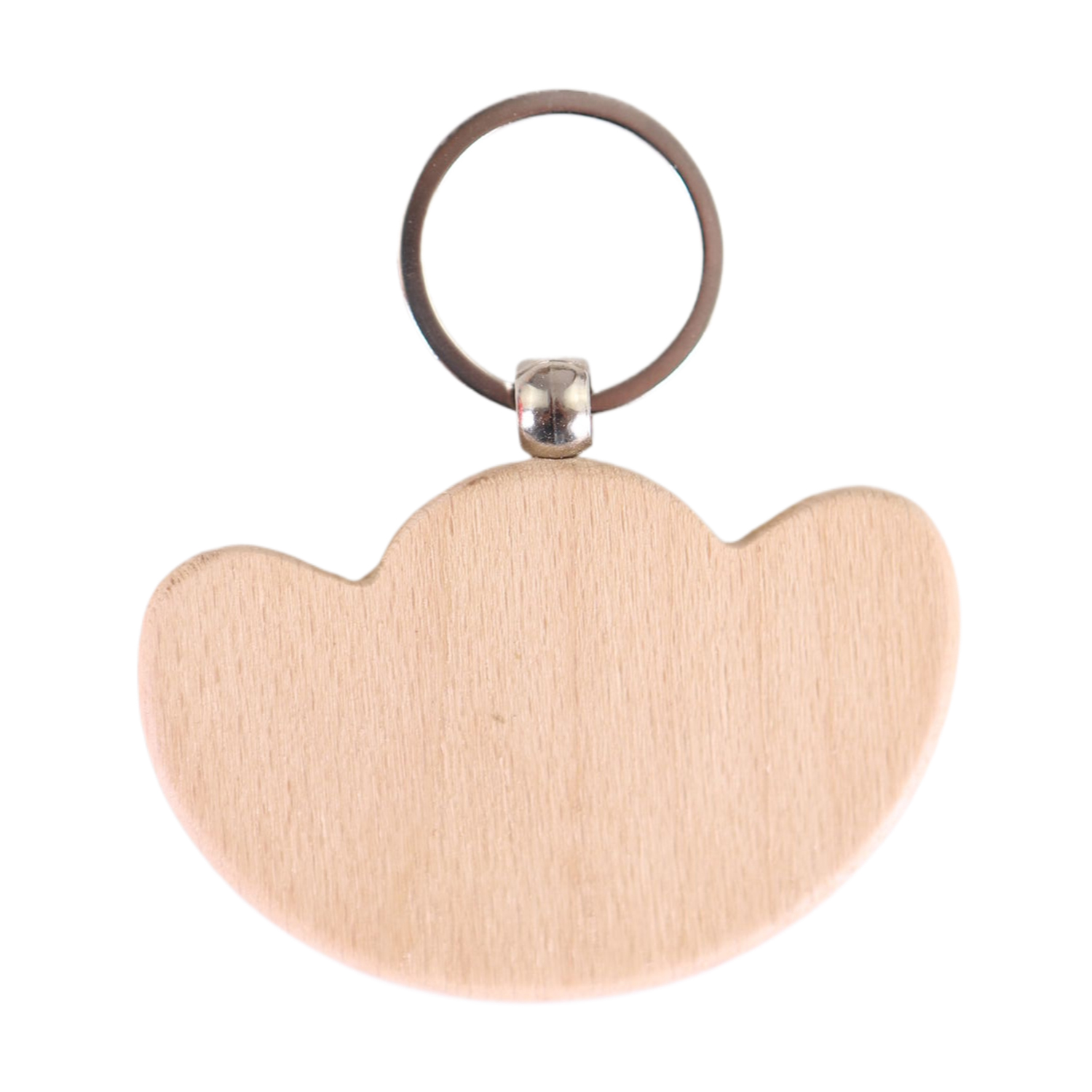 Wooden Tulip Shape Keychain 2